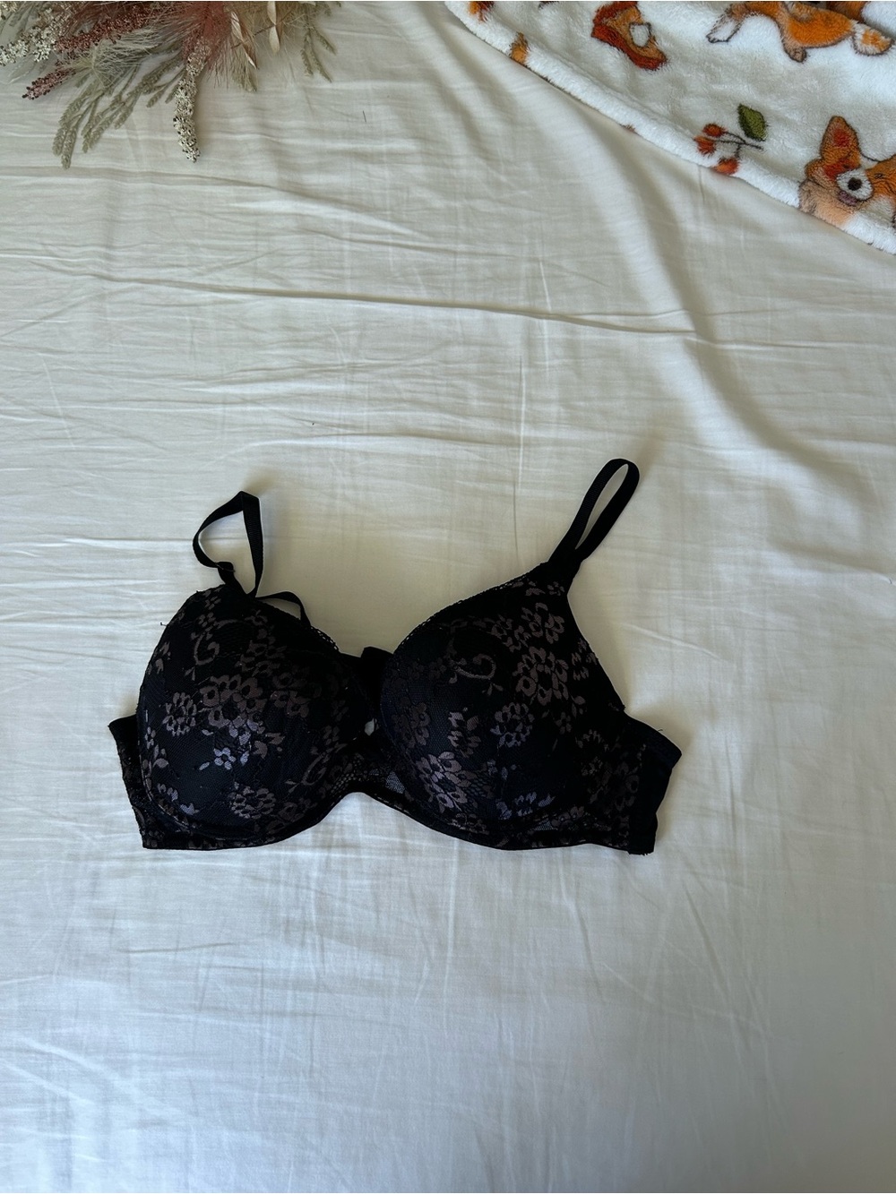 Honeydew Intimates Black Lace Underwire Bra